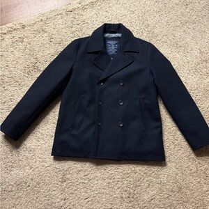 American Eagle Outfitters Dark Blue Peacoat